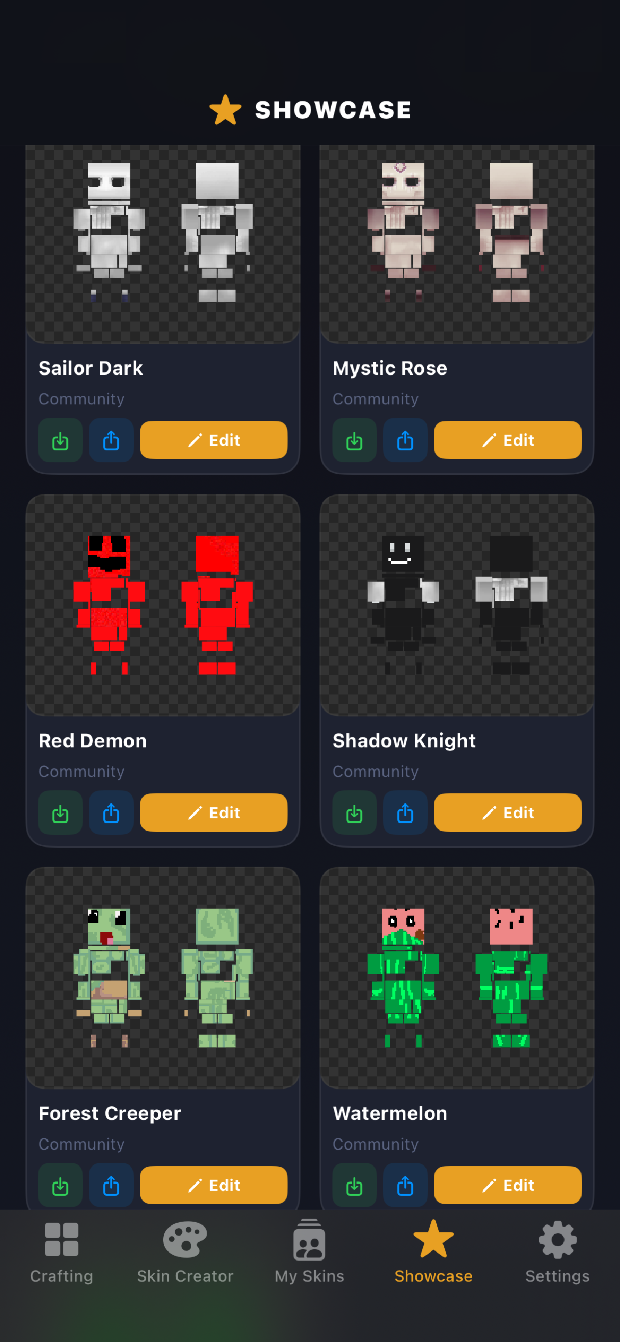 Showcase - community skins